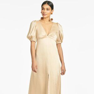 Sachin and Babi Alli Gown in Champagne Style #S221B07-250 New w/ Tags